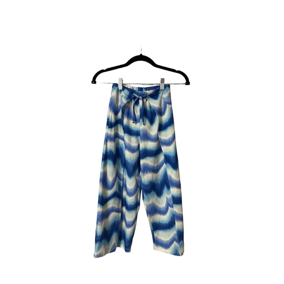 Zara Other - NWT! Blue & White Wavy ZARA Kids’ Pants